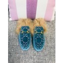 Gucci Princetown Velvet Slippers UQ1475